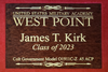 2024 West Point Class Pistol Display Case - Engraved Top