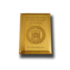 5"x7" U.S. Coast Guard Academy Alder Wall Plaque