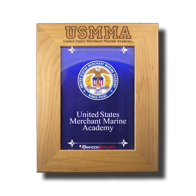 8"x10" USMMA  Initials Wood Frame