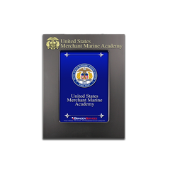 5"x7" Merchant Marine Academy Crest Black Metal Frame