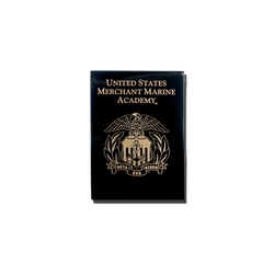 4"x6" Merchant Marine Academy Black Lacquer Wall Plaque