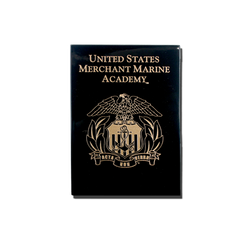 6"x8" Merchant Marine Academy Black Lacquer Wall Plaque