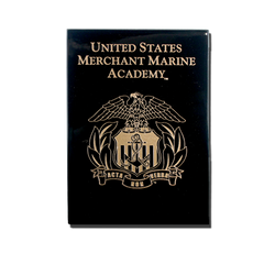 8"x10" Merchant Marine Academy Black Lacquer Wall Plaque