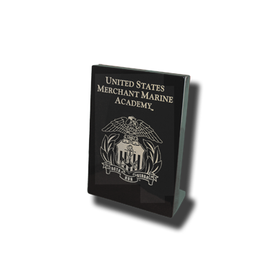 5"x7" Black USMMA  Desk Plaque