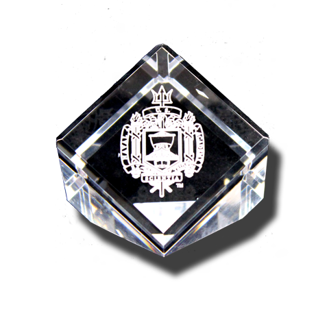Naval Academy Crest Acrylic Paperweight