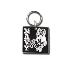 Navy Goat Key Chain