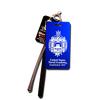 Blue Naval Academy Crest Large Anodized Aluminum Luggage Tag