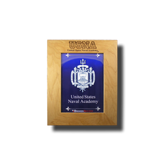 USNA Initial 5"x7" Picture Frame Alder