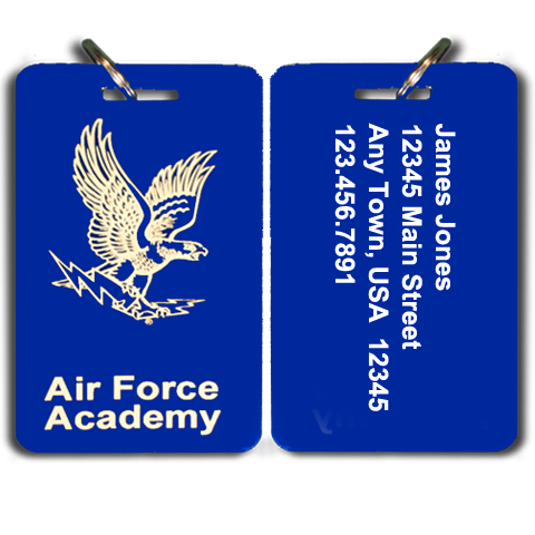 Air Force Academy Parents Club Special Small Luggage Tag
