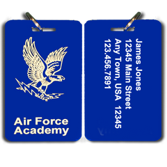 Air Force Academy Parents Club Special Small Luggage Tag
