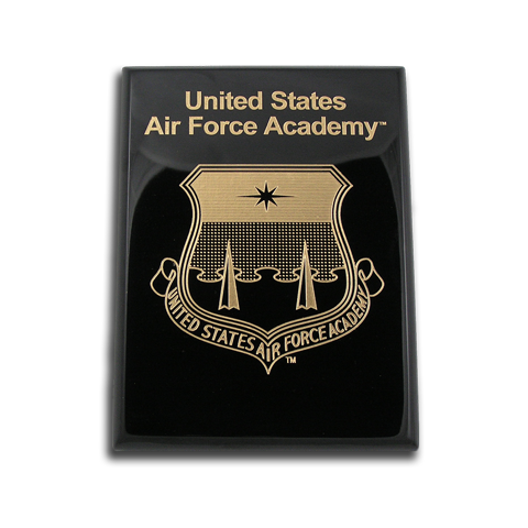 8x10 Air Force Academy Black Piano Finish Award Plaque