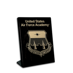 5"x7" Air Force Academy Black Piano Finish Free-Standing Award Plaque
