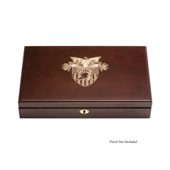West Point Class Pistol Display Case - Engraved Top
