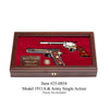 West Point Dual Pistol Case with model 1991a1 and Army Single Action