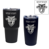 West Point Crest Custom Engraved Black Insulated Tumblers