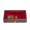 West Point Class of 1986 Class Pistol Display Case - Glass Top Closed