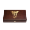 West Point Class of 1986 Class Pistol Display Case - Engraved Top Closed with 1986 Crest