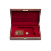 West Point Class of 1986 Class Pistol Display Case - Engraved Top Open