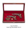 West Point Dual Class Pistol Display Case - Glass Top