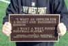 A heavy plaque West Point full size football plaque - I want a West Point Football player 