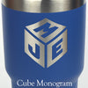 Custom Monogram engraving for U. S. Coast Guard Academy Cups