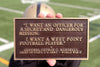 Small enough to hold in your hand West Point half size football plaque - I want a West Point Football player