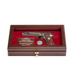 Air Force Academy Pistol Display Case - Glass Top