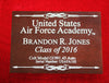 Air Force Academy Pistol Display Case - Engraved Top