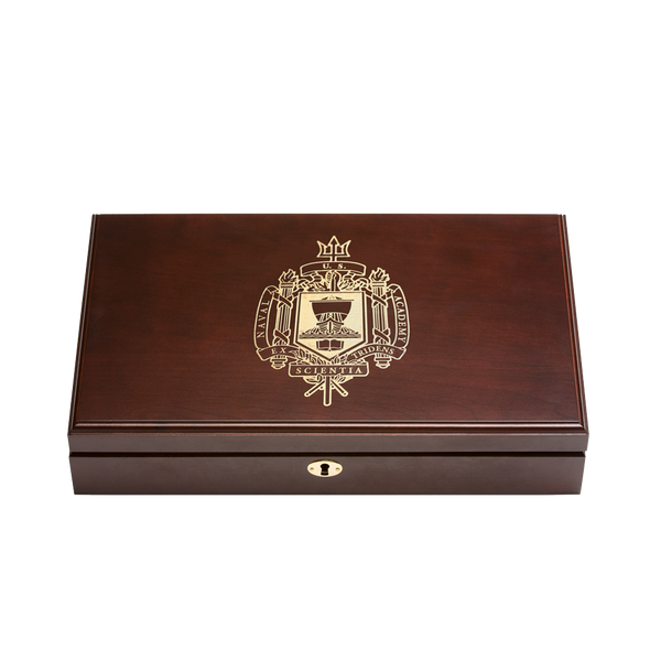 2022 Naval Academy Dual Class Pistol Display Case - Engraved Top