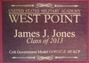 2014 West Point Class Pistol Display Case - Engraved Top