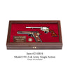 West Point Dual Pistol Case with model 1991a1 and Army Single Action