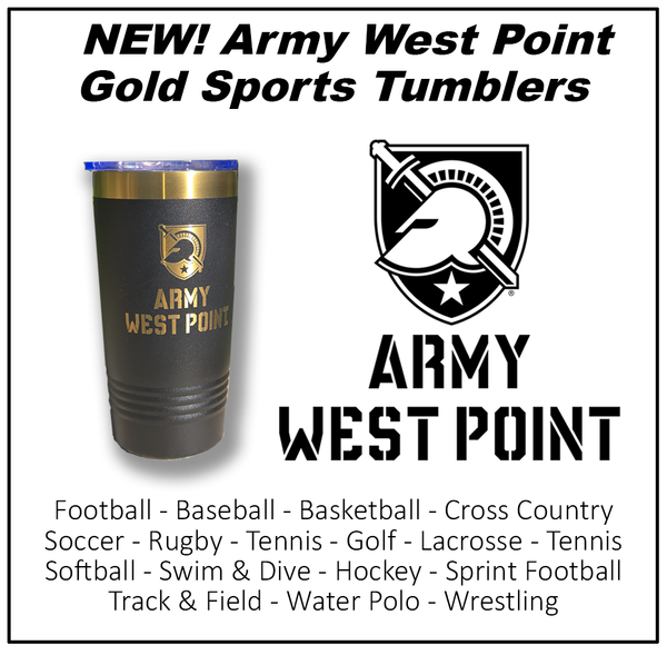 New Army West Point Sports Gold 20oz Tumbler