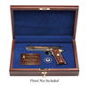 The Citadel Class of 1980 Pistol Display Case - Engraved Top