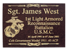 USMC Retirement Pistol Display Case
