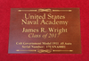 Naval Academy Pistol Display Case Personalized Placard