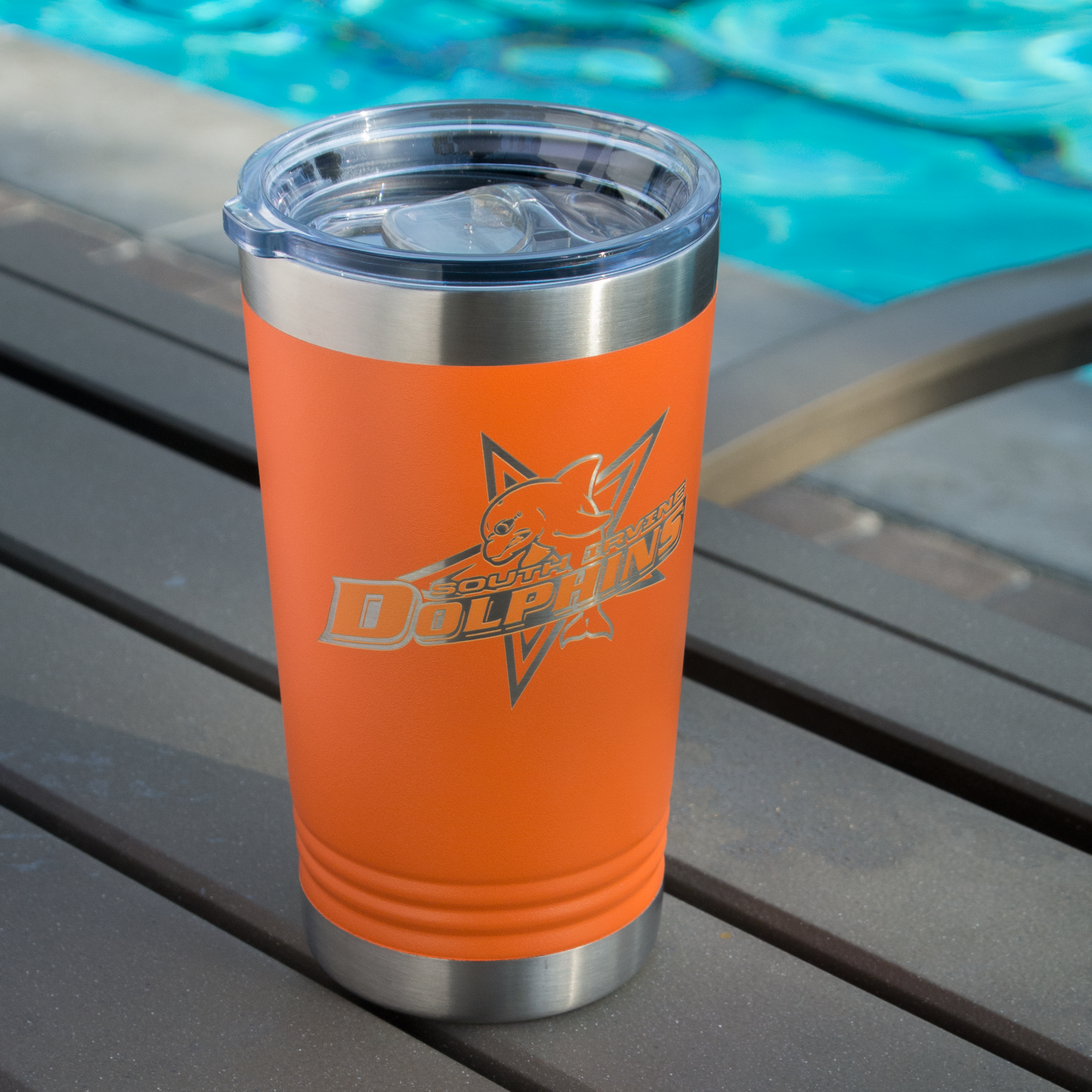 16oz insulated tumblers South Irvine Dolphins 16oz. Insulated Pint Tumbler
