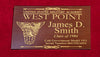 West Point Class of 1986 Class Pistol Display Case - 1986 Crest Personalized Placard