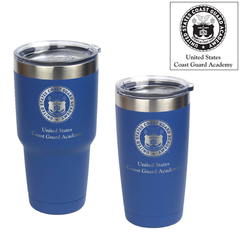 Coast Guard Academy Crest Laser Engraved Insulated Tumblers