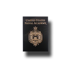 6"x8" Naval Academy Crest Plaque - Black Lacquer