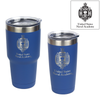 U.S. Naval Academy Crest engraved on Blue Insulated Tumblers
