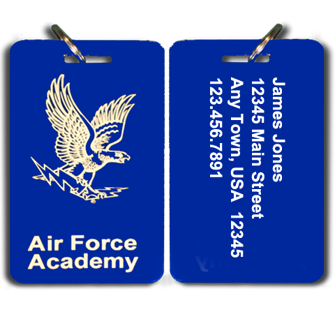 Air Force Academy Parents Club Special Large Luggage Tag