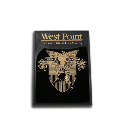6x8 West Point Black Piano Finish Award Plaque