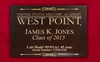 1989 West Point Dual Reunion Class Pistol Display Case - Engraved Top