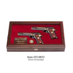 2013 West Point Dual Class Pistol Display Case - Glass Top