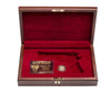 West Point Class of 1976 Commemorative Solid Top Pistol Case Open