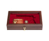 West Point Class of 1976 Commemorative Pistol Glass Top Display Case - Closed