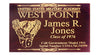 West Point Class of 1976 Commemorative Pistol Glass Top Display Case - Class Crest Placard 