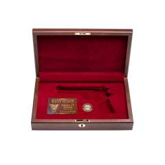 West Point Class of 1986 Class Pistol Display Case - Engraved Top