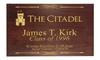 The Citadel Pistol Display Case - Engraved Top