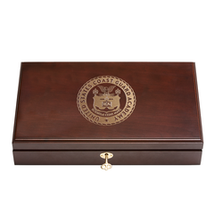 U.S. Coast Guard Academy Class Pistol Display Case - Engraved Top